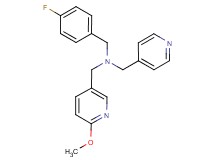 (4-fluorobenzyl)[(6-methoxypyridin-3-yl)methyl](pyridin-4-ylmethyl)amine
