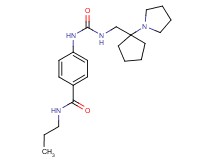 N-propyl-4-[({[(1-pyrrolidin-1-ylcyclopentyl)methyl]amino}carbonyl)amino]benzamide