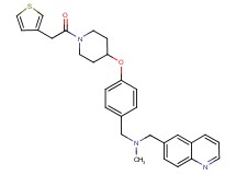 N-methyl-1-(6-quinolinyl)-N-(4-{[1-(3-thienylacetyl)-4-piperidinyl]oxy}benzyl)methanamine