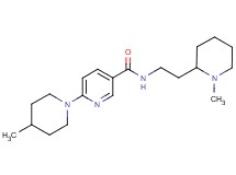 6-(4-methyl-1-piperidinyl)-N-[2-(1-methyl-2-piperidinyl)ethyl]nicotinamide
