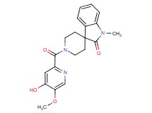 1'-[(4-hydroxy-5-methoxy-2-pyridinyl)carbonyl]-1-methylspiro[indole-3,4'-piperidin]-2(1H)-one