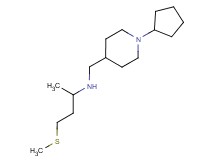N-[(1-cyclopentylpiperidin-4-yl)methyl]-4-(methylthio)butan-2-amine