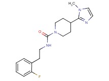 N-[2-(2-fluorophenyl)ethyl]-4-(1-methyl-1H-imidazol-2-yl)-1-piperidinecarboxamide