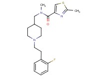 N-({1-[2-(2-fluorophenyl)ethyl]-4-piperidinyl}methyl)-N,2-dimethyl-1,3-thiazole-4-carboxamide