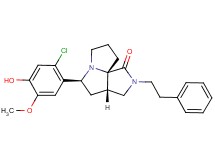 (3aS*,5S*,9aS*)-5-(2-chloro-4-hydroxy-5-methoxyphenyl)-2-(2-phenylethyl)hexahydro-7H-pyrrolo[3,4-g]pyrrolizin-1(2H)-one