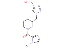 [1-({1-[(1-methyl-1H-pyrrol-2-yl)carbonyl]-3-piperidinyl}methyl)-1H-1,2,3-triazol-4-yl]methanol