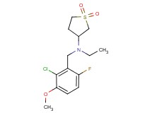 (2-chloro-6-fluoro-3-methoxybenzyl)(1,1-dioxidotetrahydro-3-thienyl)ethylamine
