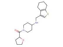 N-(4,5,6,7-tetrahydro-1-benzothien-3-ylmethyl)-1-(tetrahydrofuran-2-ylcarbonyl)piperidin-4-amine