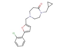 1-{[5-(2-chlorophenyl)-2-furyl]methyl}-4-(cyclopropylmethyl)-1,4-diazepan-5-one