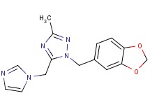 1-(1,3-benzodioxol-5-ylmethyl)-5-(1H-imidazol-1-ylmethyl)-3-methyl-1H-1,2,4-triazole