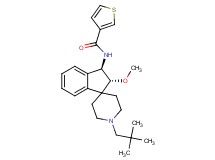 N-[(2R*,3R*)-1'-(2,2-dimethylpropyl)-2-methoxy-2,3-dihydrospiro[indene-1,4'-piperidin]-3-yl]-3-thiophenecarboxamide