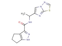 N-(1-imidazo[2,1-b][1,3,4]thiadiazol-6-ylethyl)-1,4,5,6-tetrahydrocyclopenta[c]pyrazole-3-carboxamide