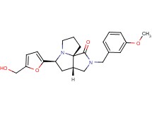 (3aS*,5S*,9aS*)-5-[5-(hydroxymethyl)-2-furyl]-2-(3-methoxybenzyl)hexahydro-7H-pyrrolo[3,4-g]pyrrolizin-1(2H)-one