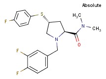 (4R)-1-(3,4-difluorobenzyl)-4-[(4-fluorophenyl)thio]-N,N-dimethyl-L-prolinamide