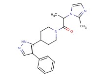 1-[2-(2-methyl-1H-imidazol-1-yl)propanoyl]-4-(4-phenyl-1H-pyrazol-5-yl)piperidine