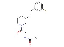 N-(2-{3-[2-(3-fluorophenyl)ethyl]-1-piperidinyl}-2-oxoethyl)acetamide