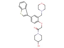 1-{[4-(1-benzothien-3-yl)-2-(4-morpholinylmethyl)phenoxy]acetyl}-4-piperidinol
