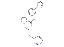 N-[3-(1H-pyrazol-1-yl)phenyl]-1-[3-(1H-pyrazol-1-yl)propyl]prolinamide