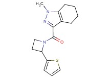 1-methyl-3-{[2-(2-thienyl)azetidin-1-yl]carbonyl}-4,5,6,7-tetrahydro-1H-indazole