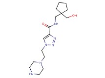 N-{[1-(hydroxymethyl)cyclopentyl]methyl}-1-(2-piperazin-1-ylethyl)-1H-1,2,3-triazole-4-carboxamide