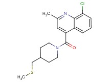 8-chloro-2-methyl-4-({4-[(methylthio)methyl]piperidin-1-yl}carbonyl)quinoline