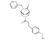 (1S*,5R*)-3-[3-(4-methoxyphenyl)propanoyl]-6-(pyridin-2-ylmethyl)-3,6-diazabicyclo[3.2.2]nonan-7-one