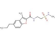 3-methyl-N-{2-[(methylamino)sulfonyl]ethyl}-5-propyl-1-benzofuran-2-carboxamide