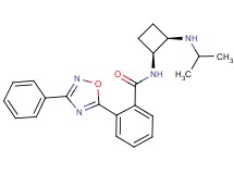 N-[(1S*,2R*)-2-(isopropylamino)cyclobutyl]-2-(3-phenyl-1,2,4-oxadiazol-5-yl)benzamide