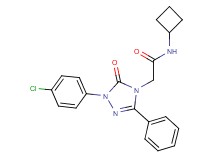 2-[1-(4-chlorophenyl)-5-oxo-3-phenyl-1,5-dihydro-4H-1,2,4-triazol-4-yl]-N-cyclobutylacetamide
