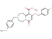 methyl 9-[(4-fluorobenzyl)oxy]-3-[4-(methylthio)benzyl]-7-oxo-1,2,3,4,5,7-hexahydropyrido[1,2-d][1,4]diazepine-10-carboxylate