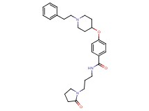 N-[3-(2-oxo-1-pyrrolidinyl)propyl]-4-{[1-(2-phenylethyl)-4-piperidinyl]oxy}benzamide