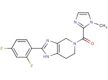 2-(2,4-difluorophenyl)-5-[(1-methyl-1H-imidazol-2-yl)carbonyl]-4,5,6,7-tetrahydro-1H-imidazo[4,5-c]pyridine