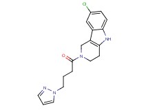 8-chloro-2-[4-(1H-pyrazol-1-yl)butanoyl]-2,3,4,5-tetrahydro-1H-pyrido[4,3-b]indole