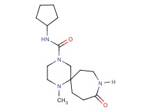 N-cyclopentyl-1-methyl-10-oxo-1,4,9-triazaspiro[5.6]dodecane-4-carboxamide