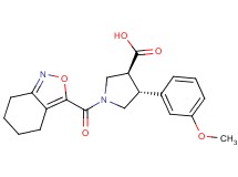 trans-4-(3-methoxyphenyl)-1-(4,5,6,7-tetrahydro-2,1-benzisoxazol-3-ylcarbonyl)pyrrolidine-3-carboxylic acid
