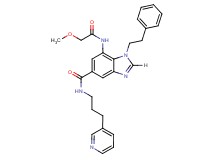 7-[(methoxyacetyl)amino]-1-(2-phenylethyl)-N-[3-(3-pyridinyl)propyl]-1H-benzimidazole-5-carboxamide
