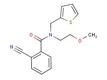 2-cyano-N-(2-methoxyethyl)-N-(2-thienylmethyl)benzamide
