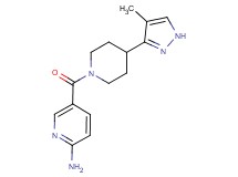 5-{[4-(4-methyl-1H-pyrazol-3-yl)piperidin-1-yl]carbonyl}pyridin-2-amine