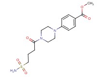 methyl 4-{4-[4-(aminosulfonyl)butanoyl]-1-piperazinyl}benzoate