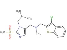 1-(3-chloro-1-benzothien-2-yl)-N-{[1-isobutyl-2-(methylsulfonyl)-1H-imidazol-5-yl]methyl}-N-methylmethanamine
