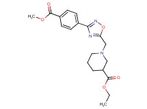 ethyl 1-({3-[4-(methoxycarbonyl)phenyl]-1,2,4-oxadiazol-5-yl}methyl)-3-piperidinecarboxylate