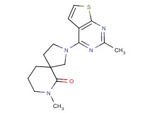 7-methyl-2-(2-methylthieno[2,3-d]pyrimidin-4-yl)-2,7-diazaspiro[4.5]decan-6-one