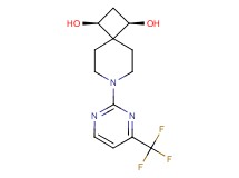 (1R*,3S*)-7-[4-(trifluoromethyl)-2-pyrimidinyl]-7-azaspiro[3.5]nonane-1,3-diol
