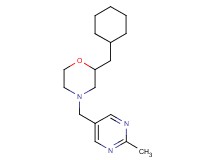 2-(cyclohexylmethyl)-4-[(2-methyl-5-pyrimidinyl)methyl]morpholine