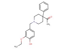 1-[1-(3-ethoxy-4-hydroxybenzyl)-4-phenyl-4-piperidinyl]ethanone