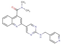 N,N-dimethyl-2-{2-[(4-pyridinylmethyl)amino]-5-pyrimidinyl}-4-quinolinecarboxamide trifluoroacetate