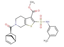 methyl 6-[(1R*,2S*,4R*)-bicyclo[2.2.1]hept-5-en-2-ylcarbonyl]-2-{[(3-methylphenyl)amino]sulfonyl}-4,5,6,7-tetrahydrothieno[2,3-c]pyridine-3-carboxylate
