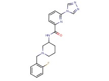 N-[1-(2-fluorobenzyl)piperidin-3-yl]-6-(4H-1,2,4-triazol-4-yl)pyridine-2-carboxamide
