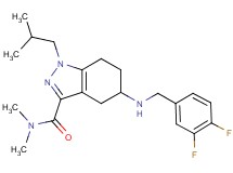 5-[(3,4-difluorobenzyl)amino]-1-isobutyl-N,N-dimethyl-4,5,6,7-tetrahydro-1H-indazole-3-carboxamide