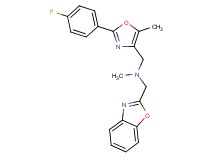 (1,3-benzoxazol-2-ylmethyl){[2-(4-fluorophenyl)-5-methyl-1,3-oxazol-4-yl]methyl}methylamine
